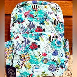 Vera Bradley Colorful Ocean-Themed Backpack medium